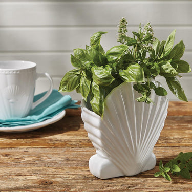 Seashell Utensil Holder - Set of 2 Park Designs - The Fox Decor